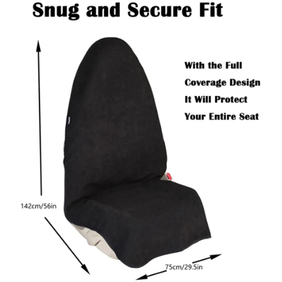 GENERICO - Pack 2 Funda Asiento Auto Cubre Asiento Anti Transpiracion