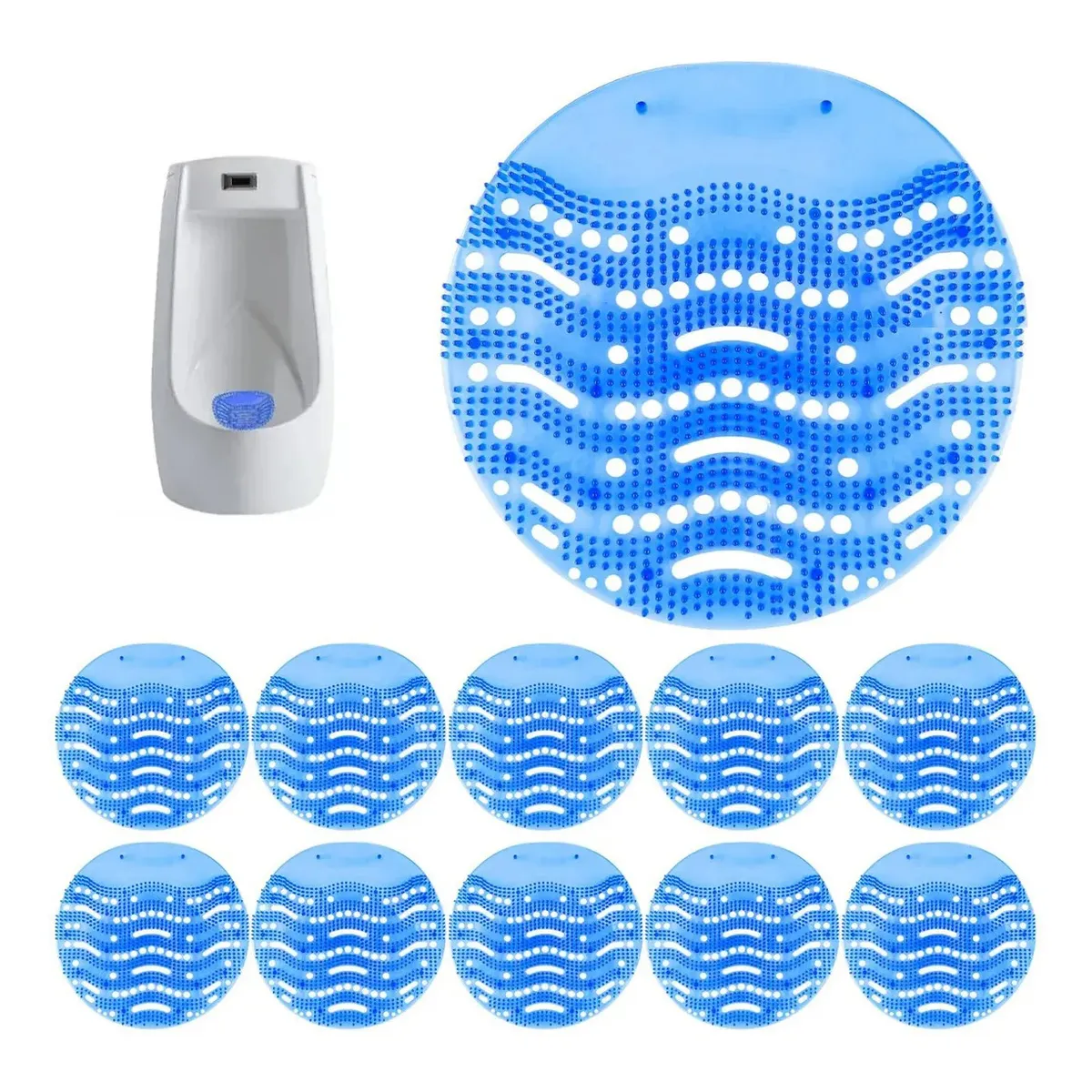10 Rejillas para Urinarios,Desodorizante y Antisalpicaduras Azul, marca GENERICO - Foto Principal