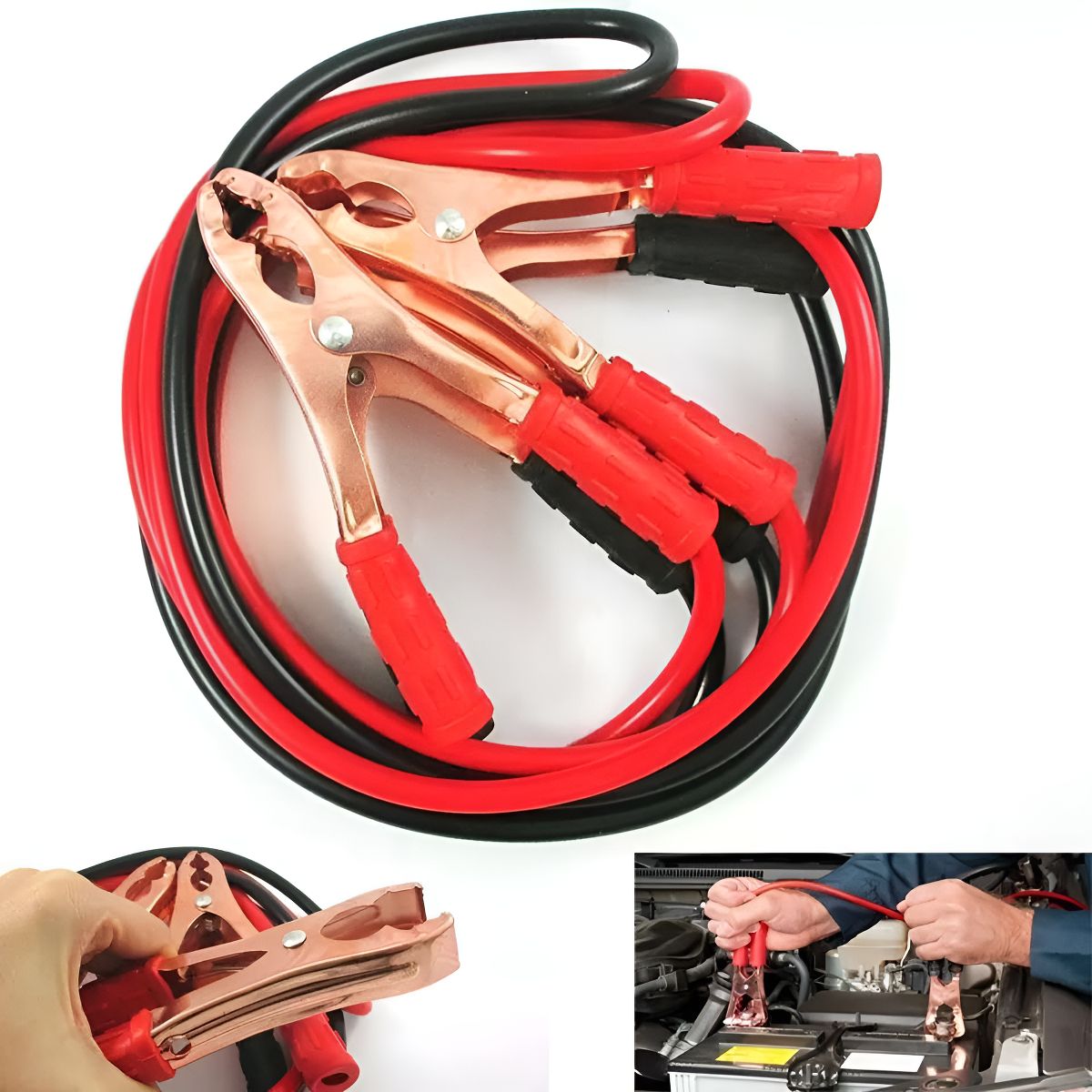 GENERICO - Cable Roba Corriente 1000 Amp 2mts Para Vehiculo Auto 209003 209003 C612