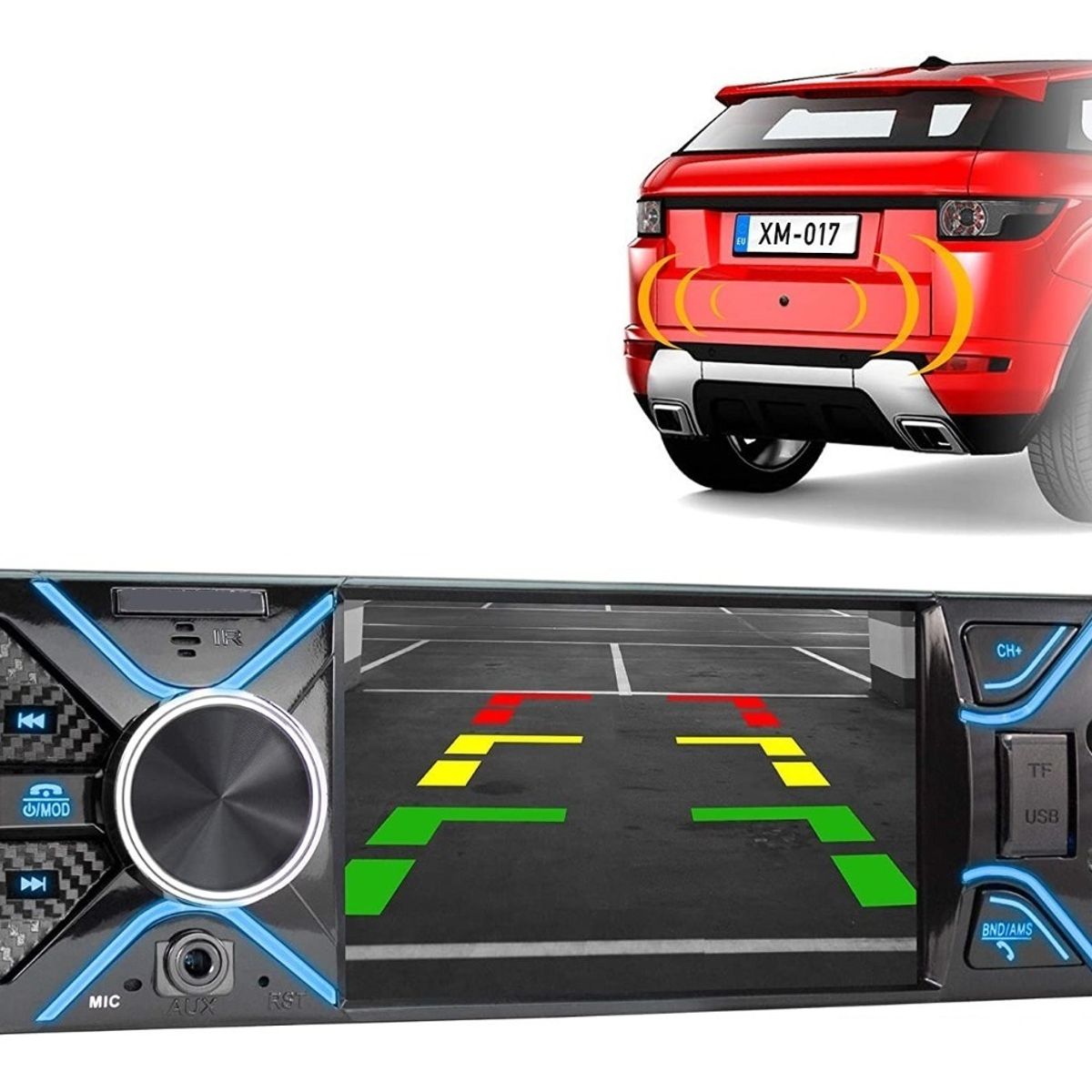 GENERICO - Radio Auto 1 Din Con Pantalla 4.1 Bluetooth Usb Sd Control