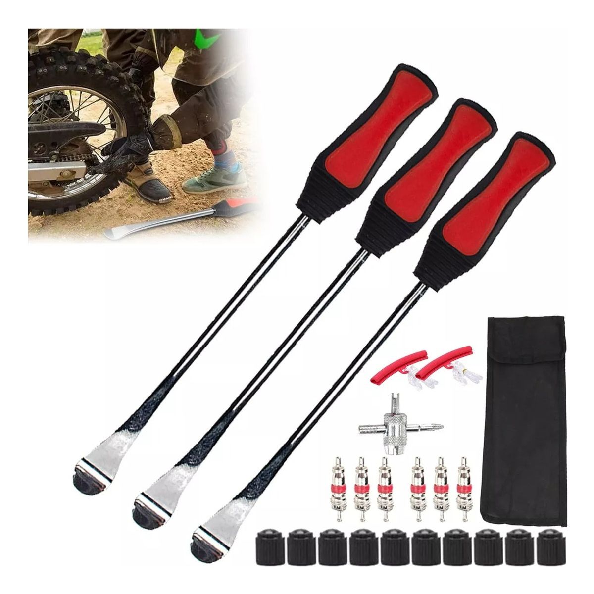GENERICO - Kit De Palanca Desmontar Para Llantas Motocicleta Bicicleta