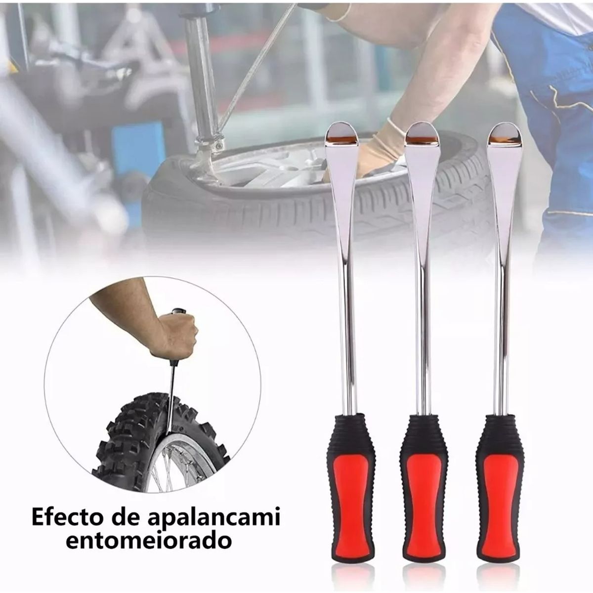 GENERICO - Kit De Palanca Desmontar Para Llantas Motocicleta Bicicleta