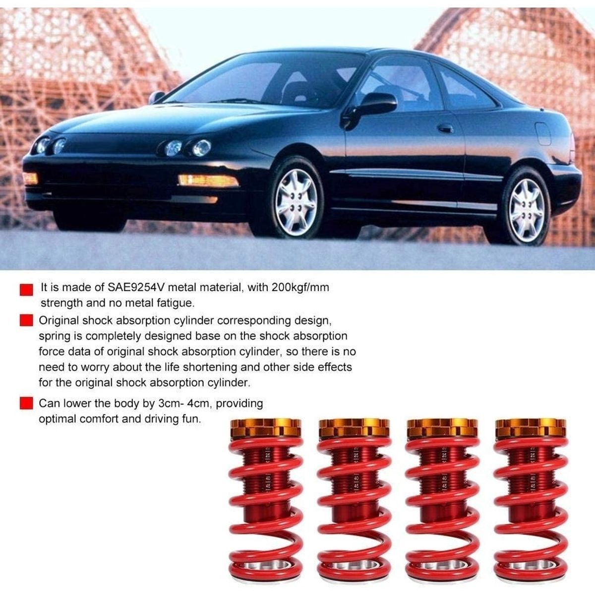 GENERICO - Kit 4 Coilovers Universal Suspension Regulable  223013 223013 C312
