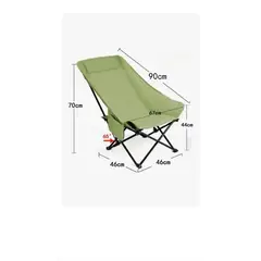 GENERICO - Silla Reposera Para Camping Reclinable Con 3 Posiciones