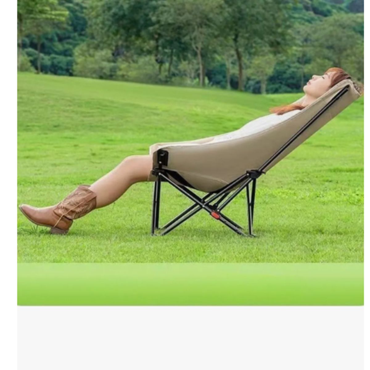 GENERICO - Silla Reposera Para Camping Reclinable Con 3 Posiciones
