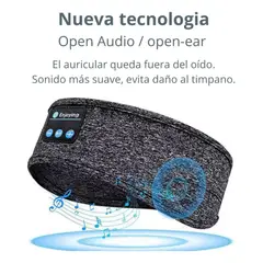 GENERICO - Vincha Con Auriculares Bluetoot Open Ear Nueva Tecnologia Negro