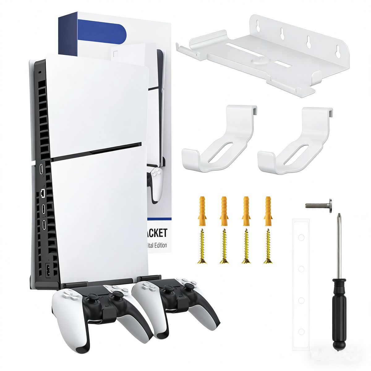 KUANGYE - Kit Bases Compatible Con Playstation 5 Ps5 Slim Mando Control Dualsense