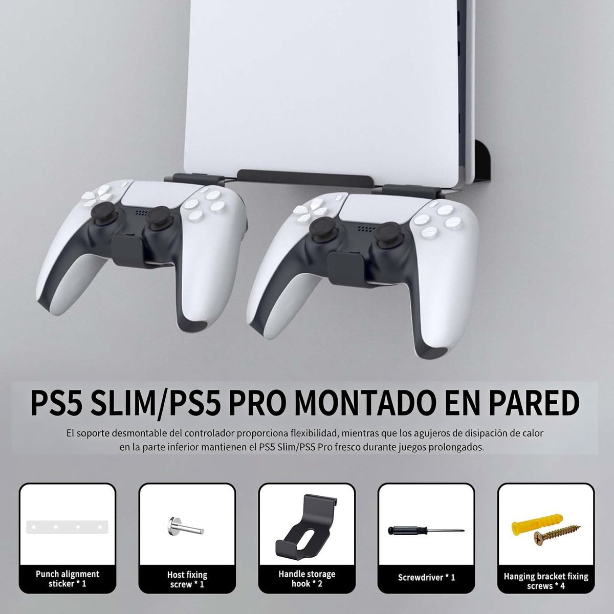 KUANGYE - Kit Bases Compatible Con Playstation 5 Ps5 Slim Mando Control Dualsense