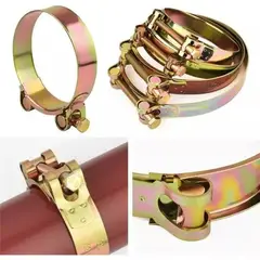 GENERICO - Abrazadera Alta Presion Manguera Plana 2 Pulgadas X 10 Un