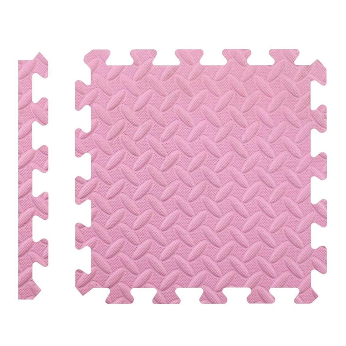 ATURE - Set 8 Bebé Alfombrillas Suelo 10mm 60x60cm -tapiz Piso Goma Rosa Y Beige