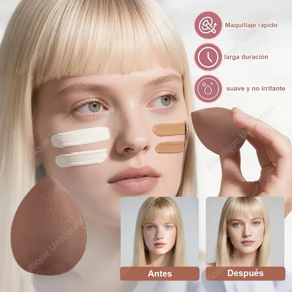 GENERICO - Kit De Maquillaje Profesional 56 Piezas Incluye 30 Brochas  Marrón