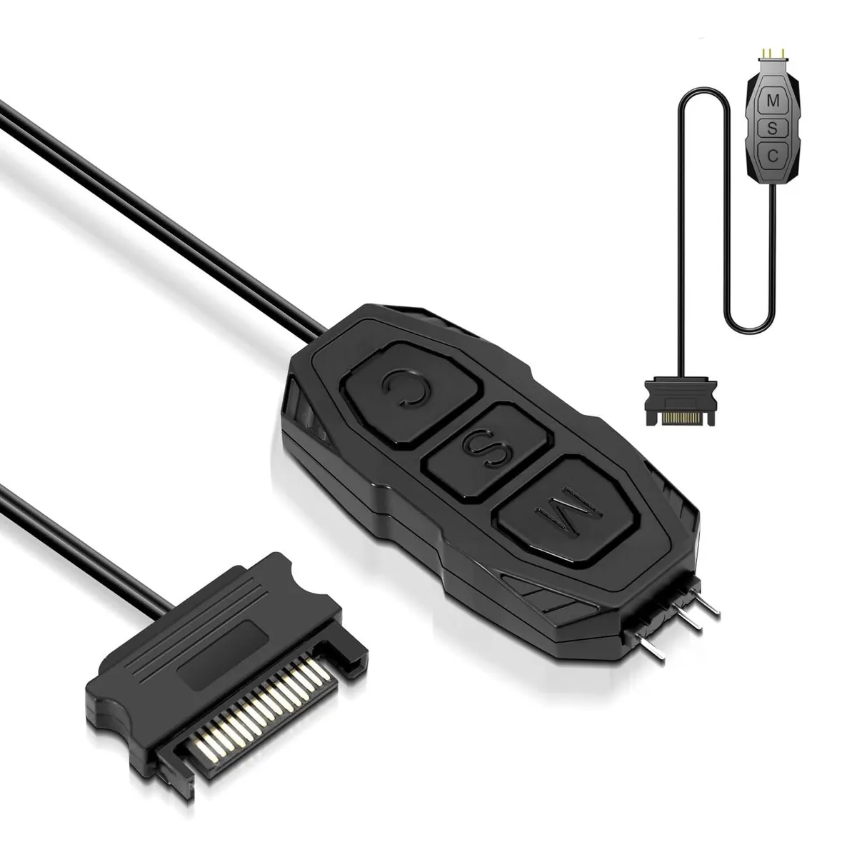 NEBLISUR - Controlador Ventilador Carcasa Pc Gamer 5v Argb 3 Pines Negro
