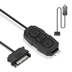 KUANGYE - Controlador Ventilador Carcasa Pc Gamer 5v Argb 3 Pines Negro