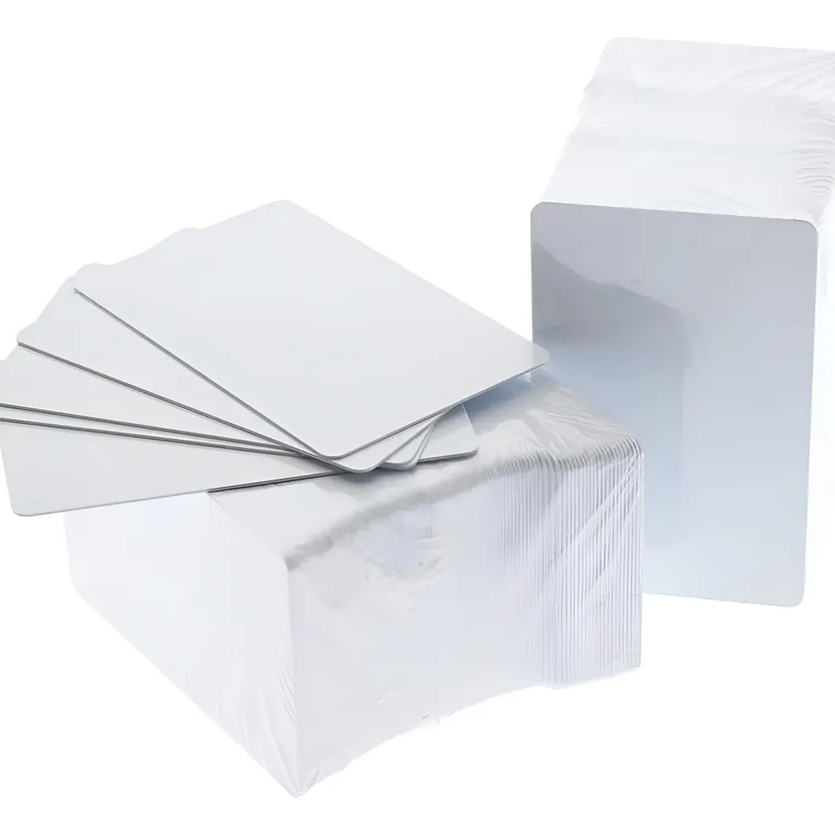 GENERICO - Pack 100 Tarjetas Pvc Impresion Credenciales Blanco