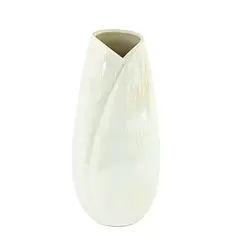POLASUP - 10 Cerámica 12.5cm * 6cm Jarrón De Cerámica Blanca