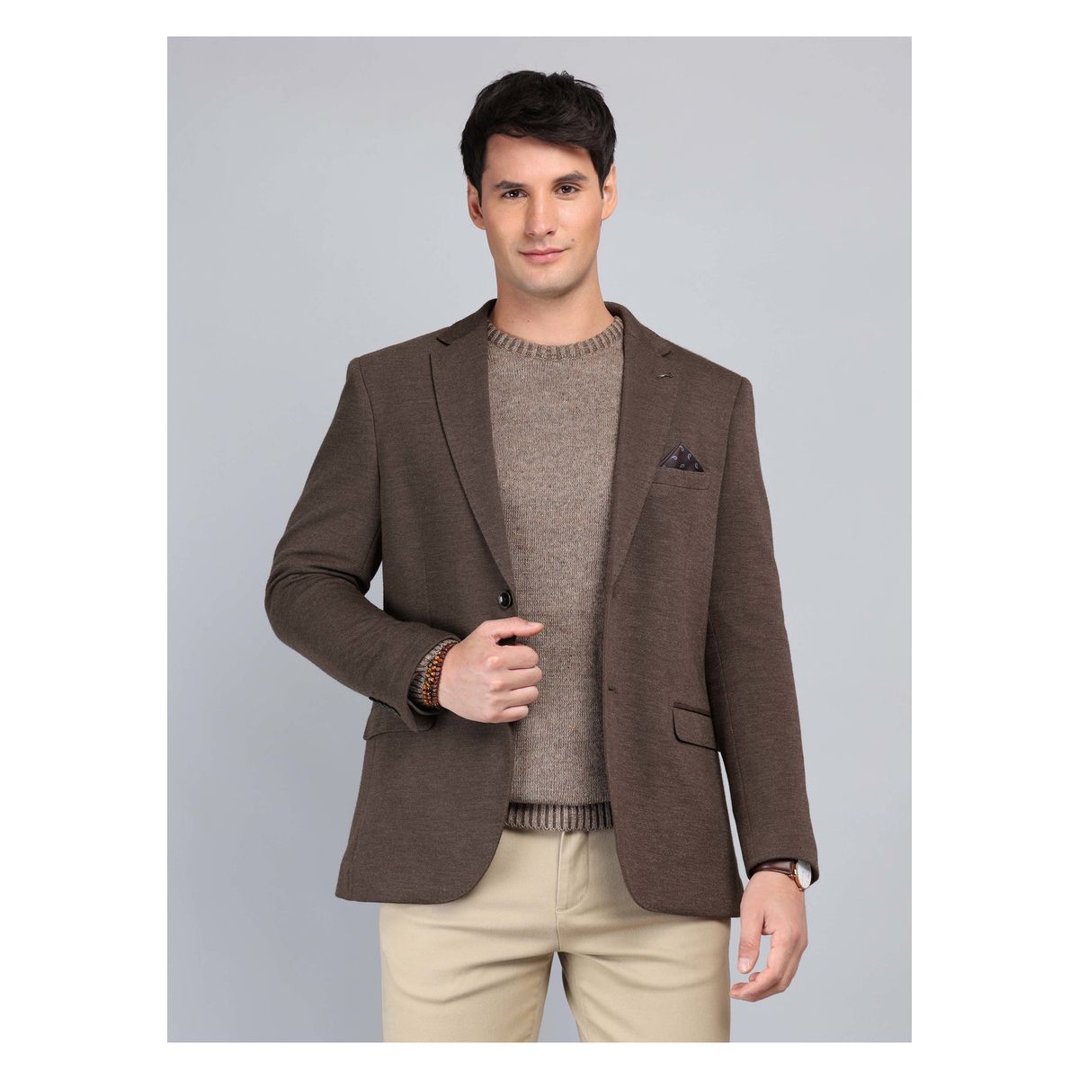 ARROW - Blazer Fantasía Flex Tailored Fit Café Arrow ARROW