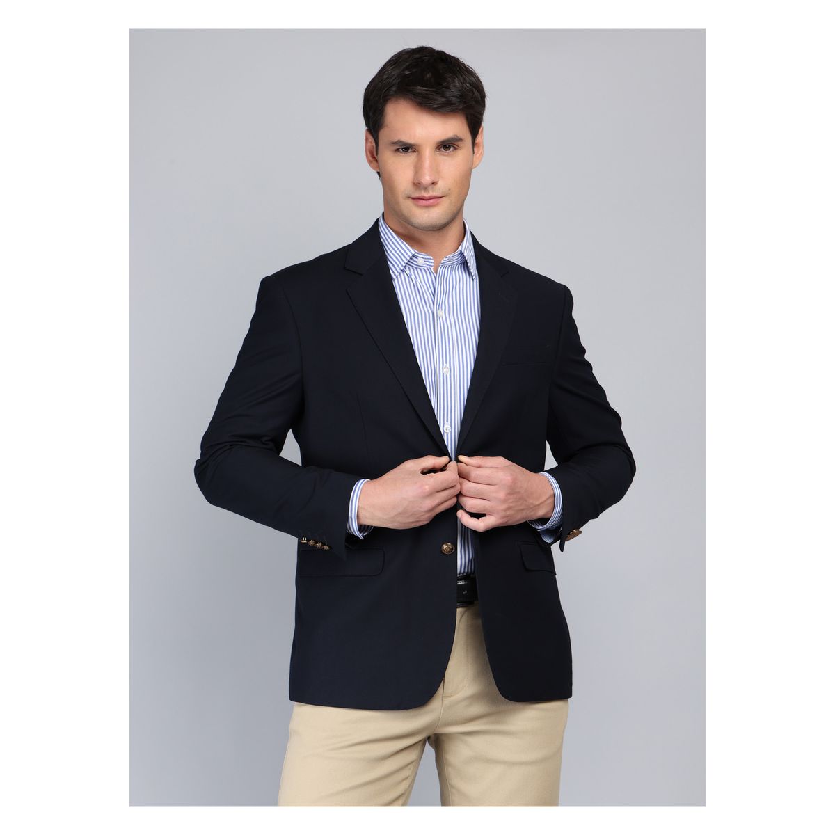 ARROW - Blazer Liso Poli Lana Tailored Fit Azul Marino Arrow ARROW
