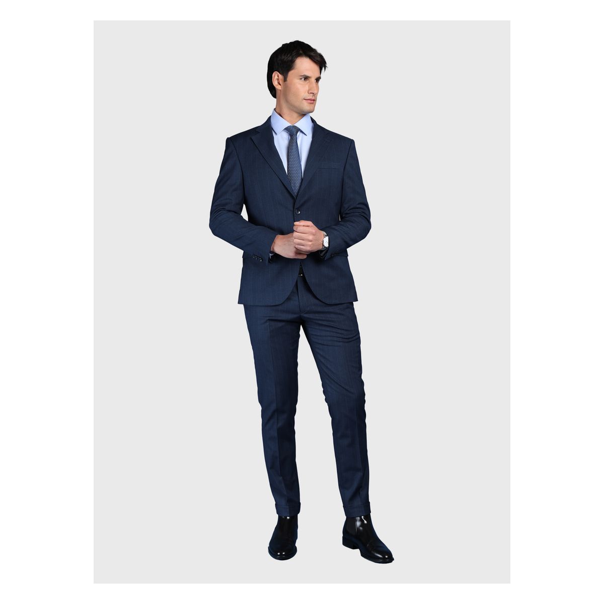 ARROW - Traje A Rayas Spandex Slim Fit Azul Arrow ARROW