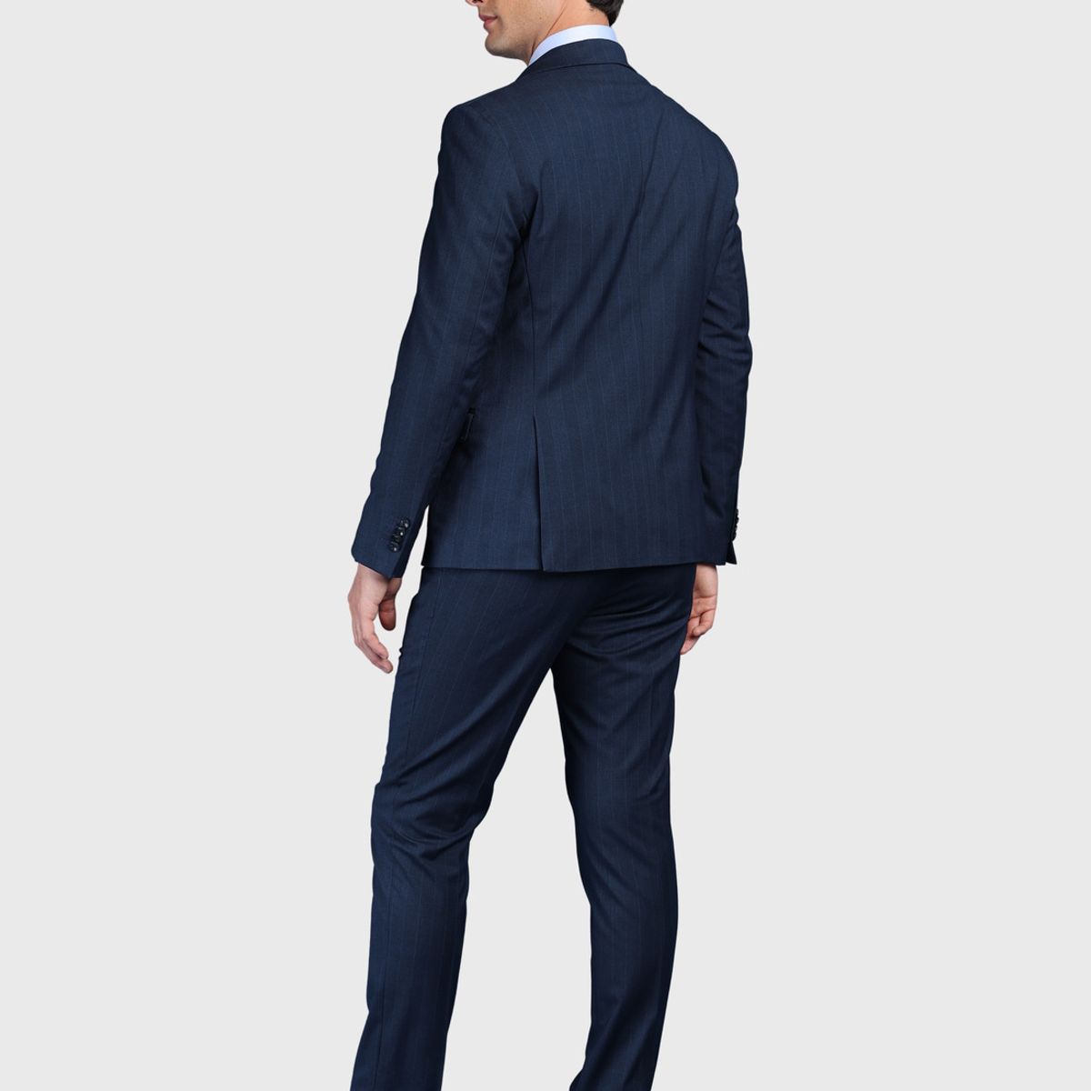 ARROW - Traje A Rayas Spandex Slim Fit Azul Arrow ARROW
