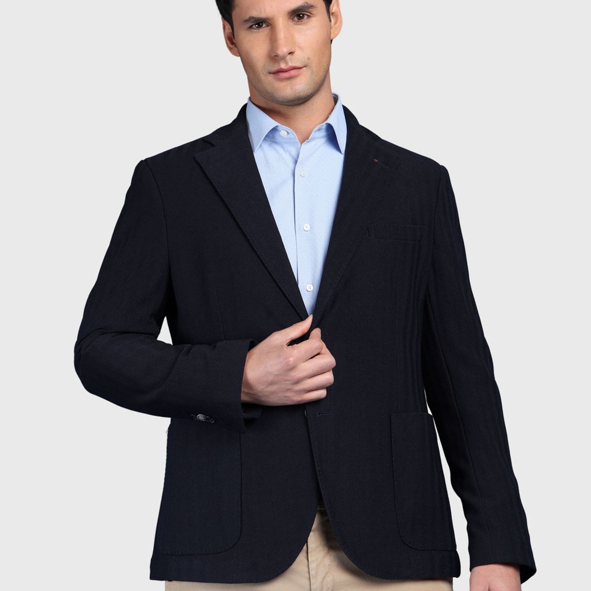 ARROW - Blazer Texturado Spandex Tailored Fit Azul Marino Arrow ARROW