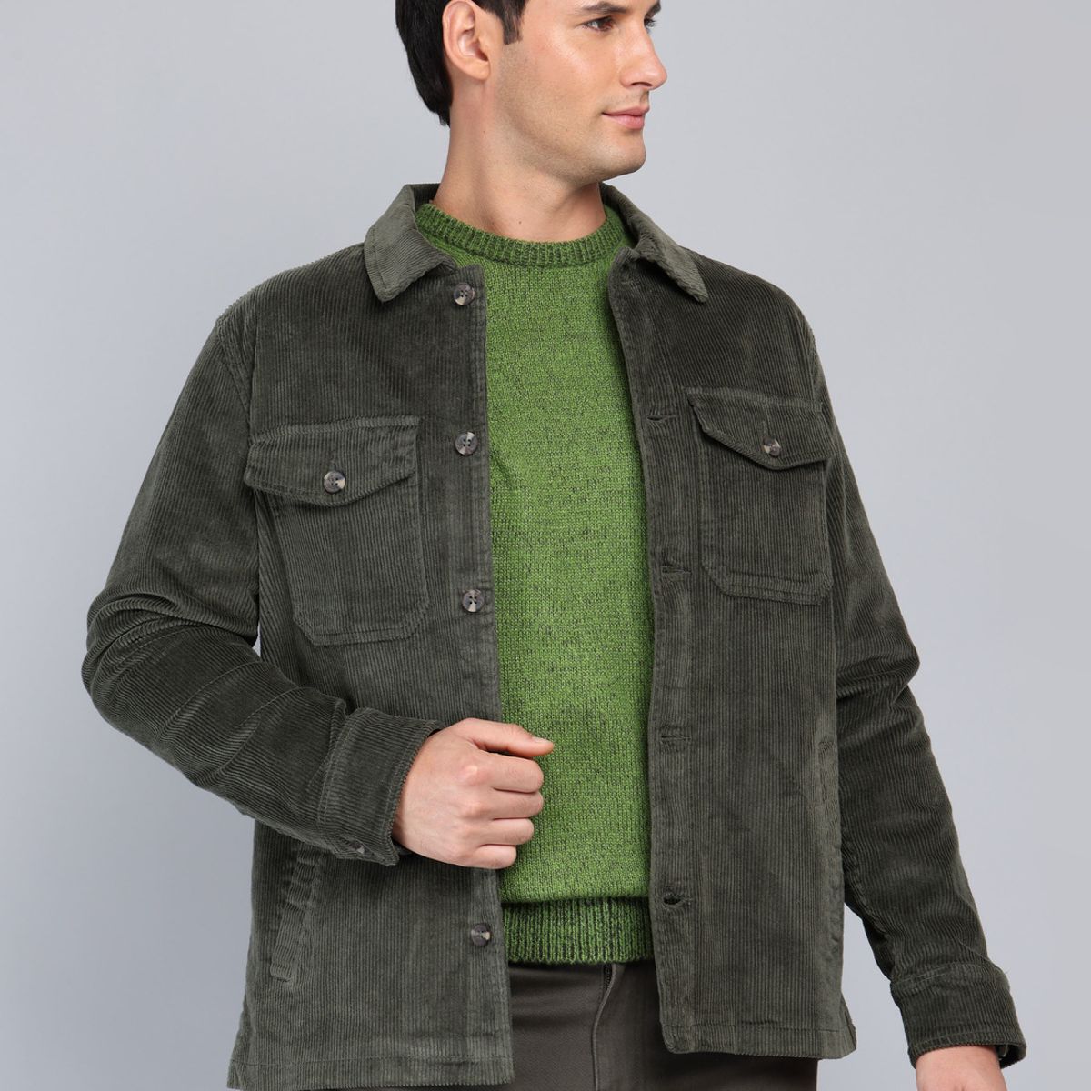 ARROW - Chaqueta Cotelé Spandex Regular Fit Verde Arrow ARROW