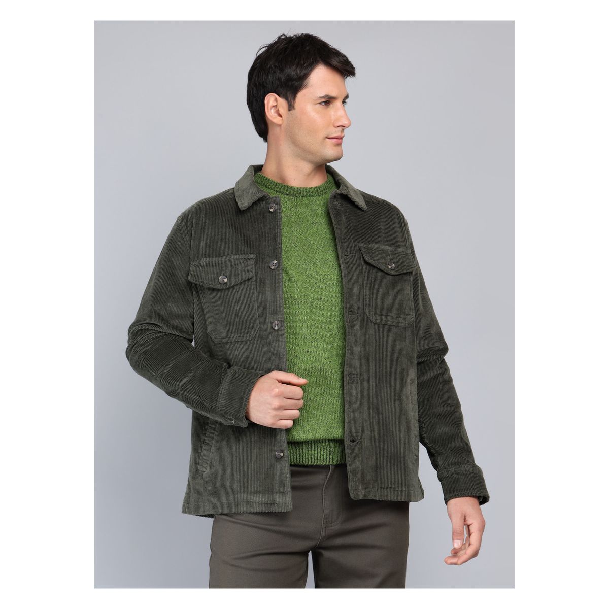ARROW - Chaqueta Cotelé Spandex Regular Fit Verde Arrow ARROW