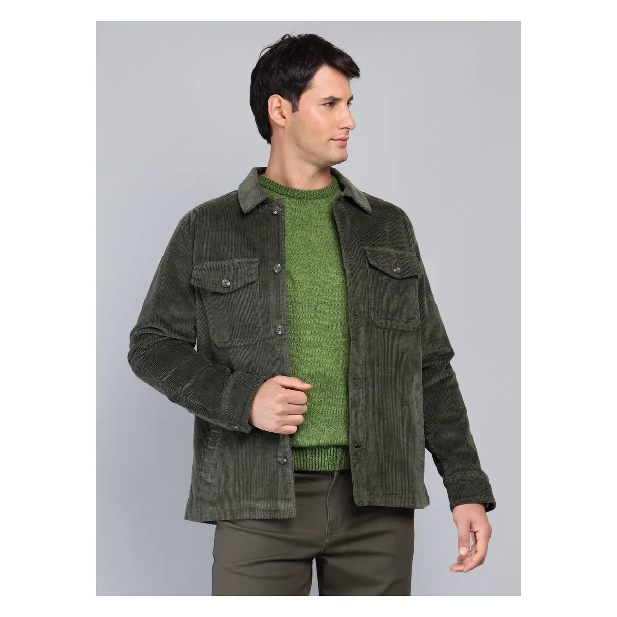 ARROW - Chaqueta Cotelé Spandex Regular Fit Verde Arrow ARROW