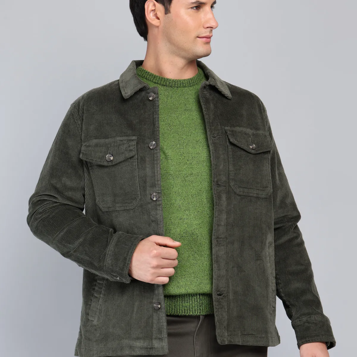 ARROW - Chaqueta Cotelé Spandex Regular Fit Verde Arrow ARROW