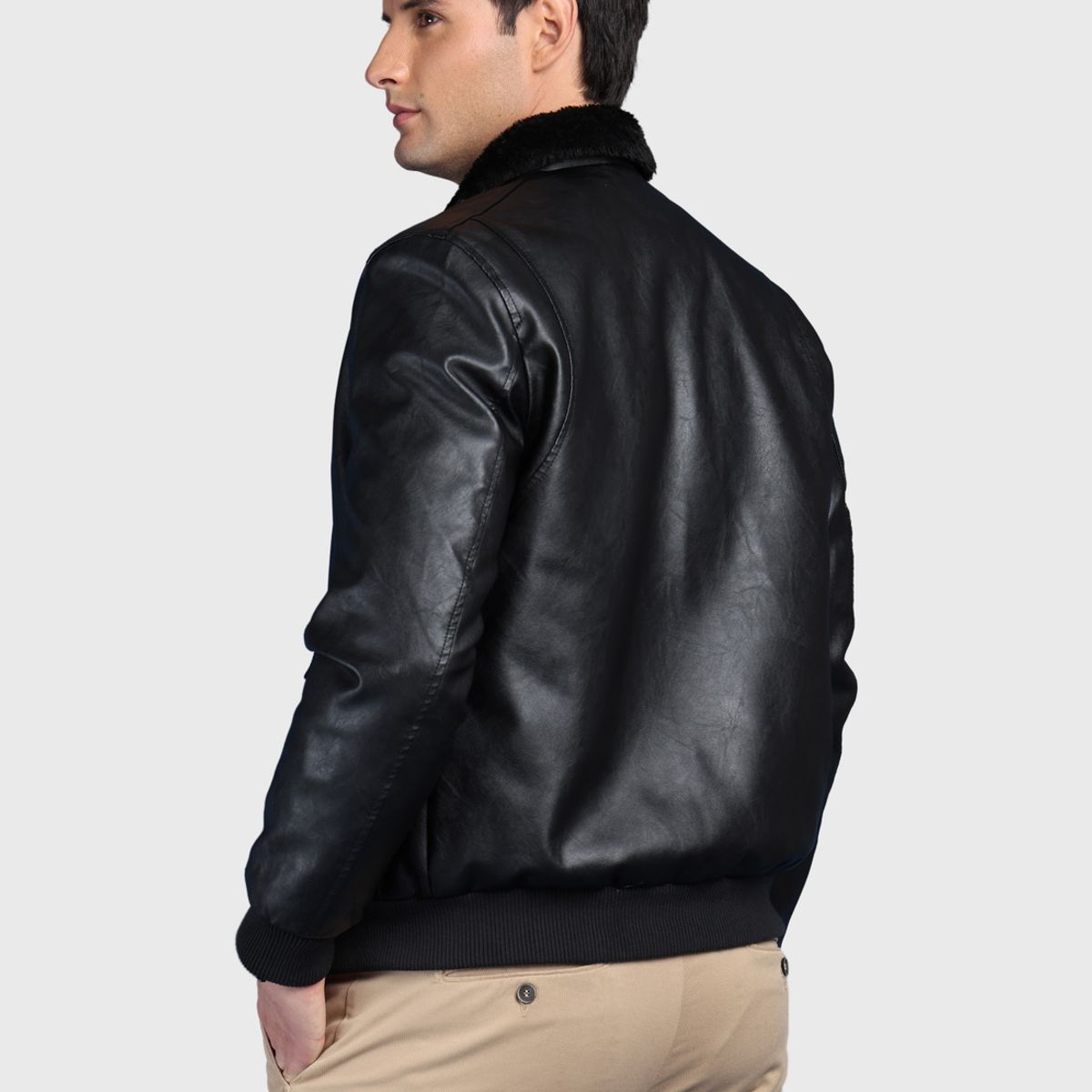 ARROW - Chaqueta Texturada En Pu Slim Fit Negro Arrow ARROW