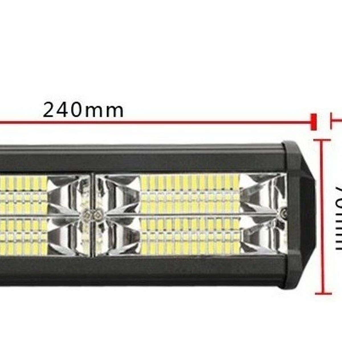 GENERICO - X2 Foco Neblinero 144w Luz Led Barra Auto Camiones Luces Led