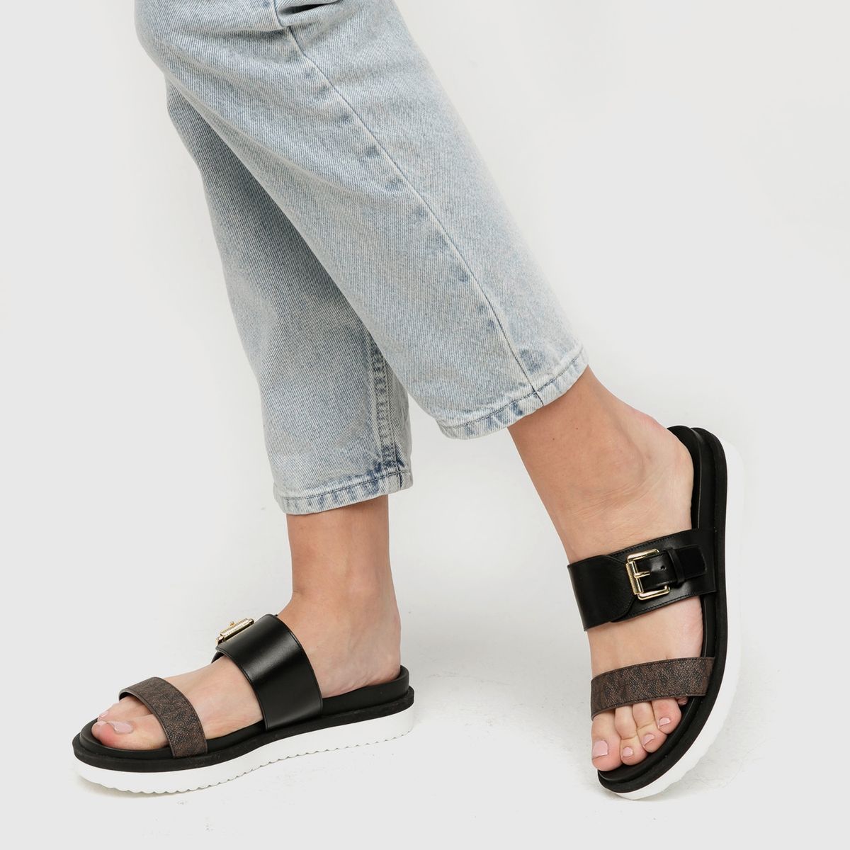 MICHAEL KORS - Sandalia Mujer Cuero Negra