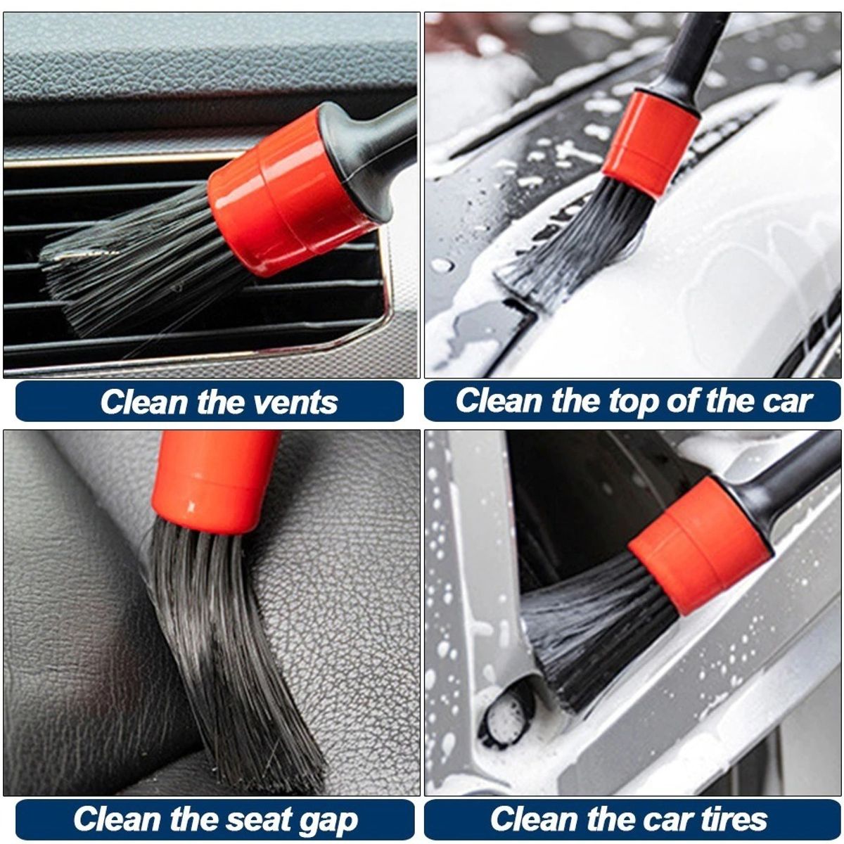 GENERICO - Limpieza De Auto Kit 21 Piezas Interior Exterior Pad Taladro