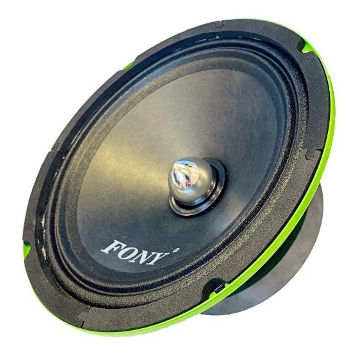 GENERICO - Parlantes Medios Para Auto 350w 16cm Redondo  213140 Color Negroverde-213140 C46