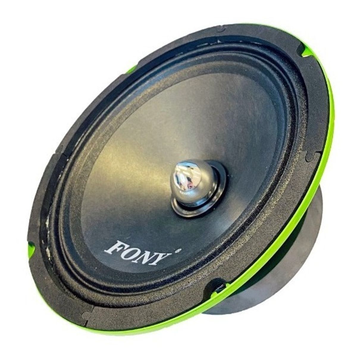 GENERICO - Parlantes Medios Para Auto 350w 16cm Redondo  213140 Color Negroverde-213140 C46