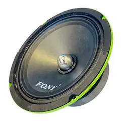 GENERICO - Parlantes Medios Para Auto 350w 16cm Redondo 213140 Color Negroverde-213140 C46