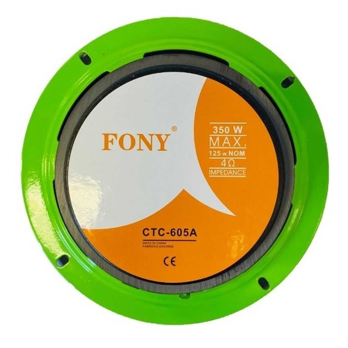 GENERICO - Parlantes Medios Para Auto 350w 16cm Redondo  213140 Color Negroverde-213140 C46