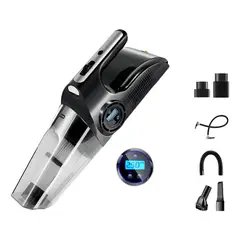 GENERICO - Aspiradora Automóvil 120w Compresor Inflador Led 4 En 1 Color Negro - 271019