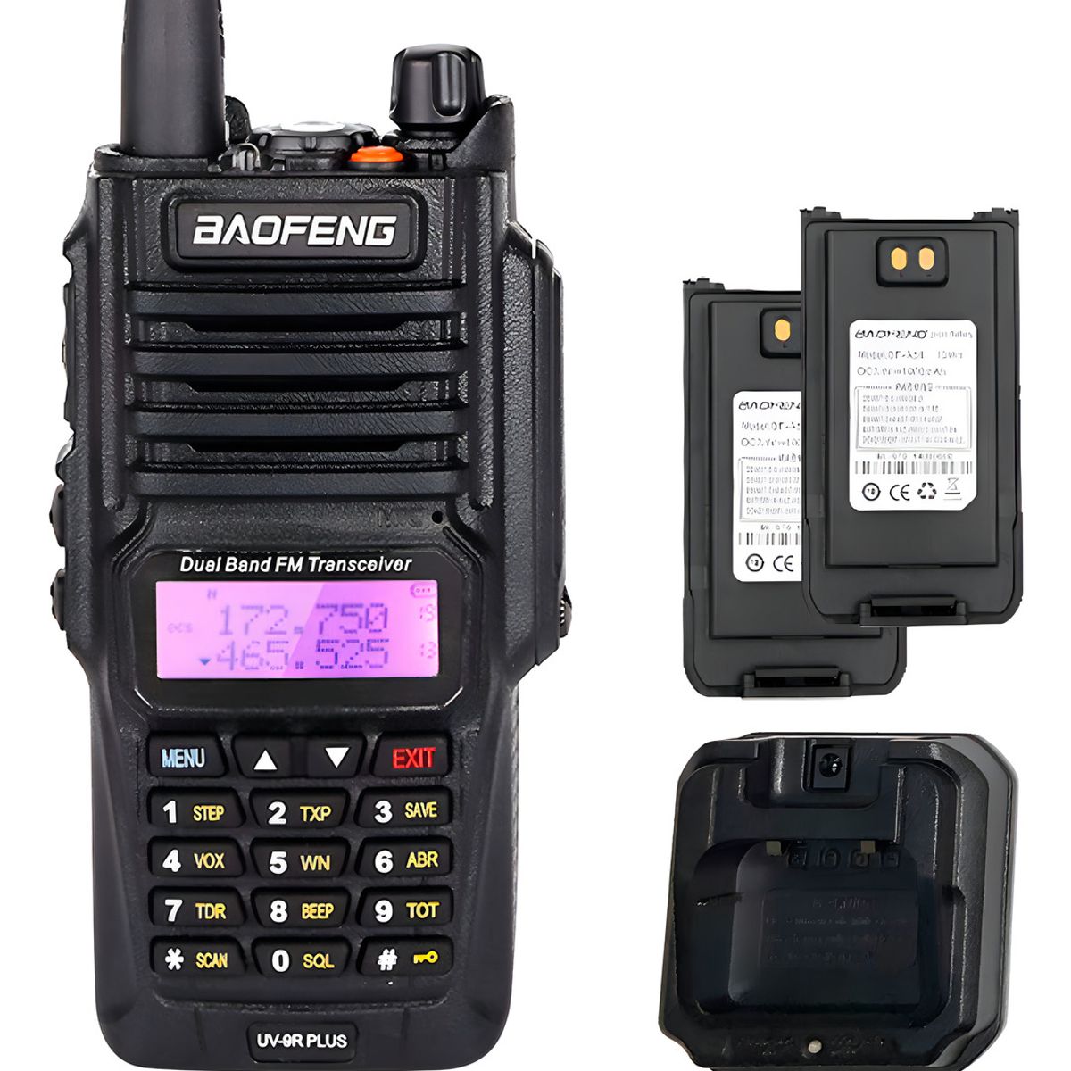 GENERICO - Walkie Talkie Baofeng Uv-9r Plus Radio Bidireccional 15 Km Color Negro