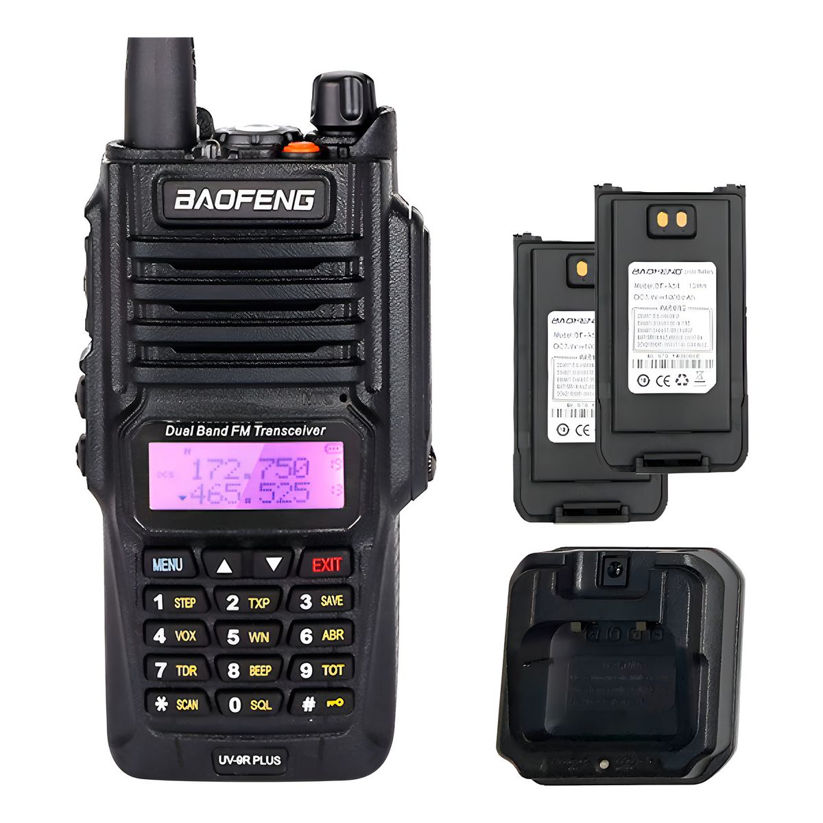 GENERICO - Walkie Talkie Baofeng Uv-9r Plus Radio Bidireccional 15 Km Color Negro