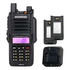 GENERICO - Walkie Talkie Baofeng Uv-9r Plus Radio Bidireccional 15 Km Color Negro