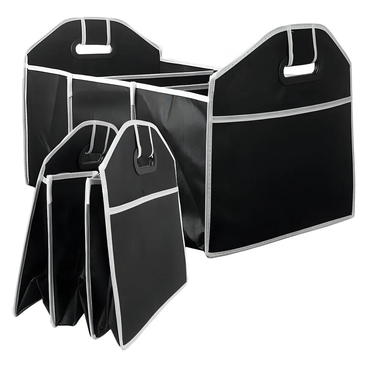 GENERICO - Organizador Auto Caja Bolso Plegable Maletero Vehiculos Color Negro