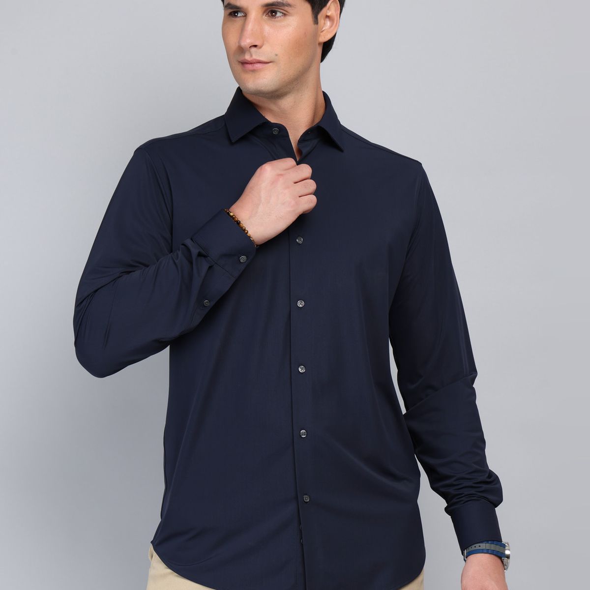 ARROW - Camisa Ultra Spandex Regular Fit Azul Marino Arrow ARROW