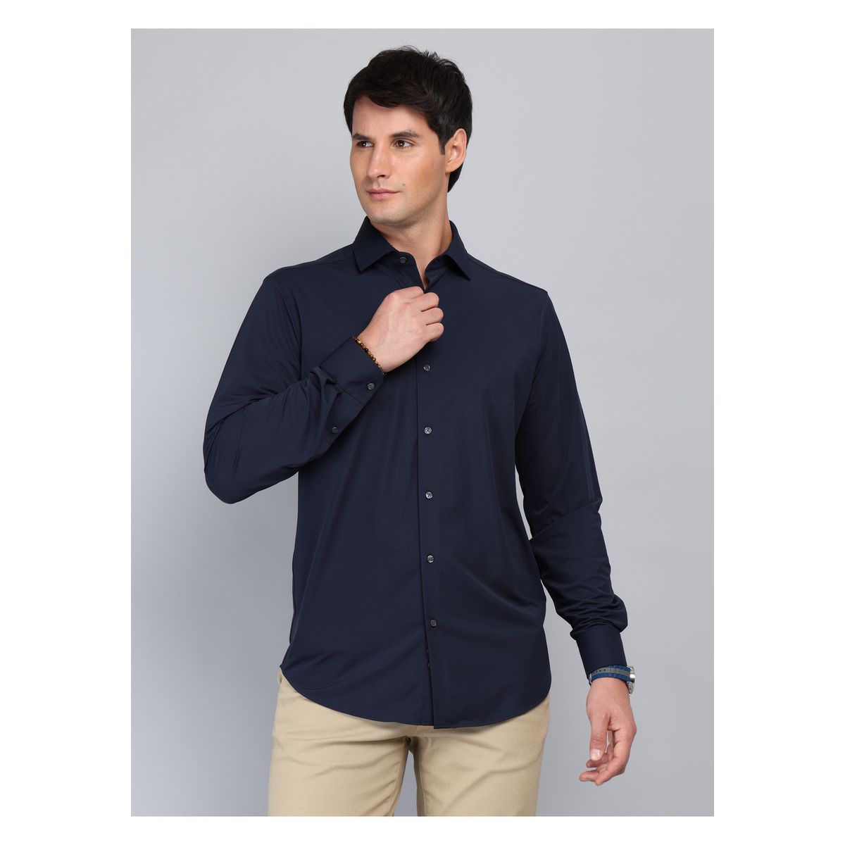 ARROW - Camisa Ultra Spandex Regular Fit Azul Marino Arrow ARROW