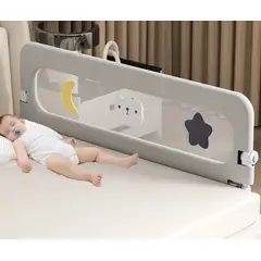 GENERICO - Baranda De Cama 1.2mtrs Seguridad Bebe Abatible Ajustable