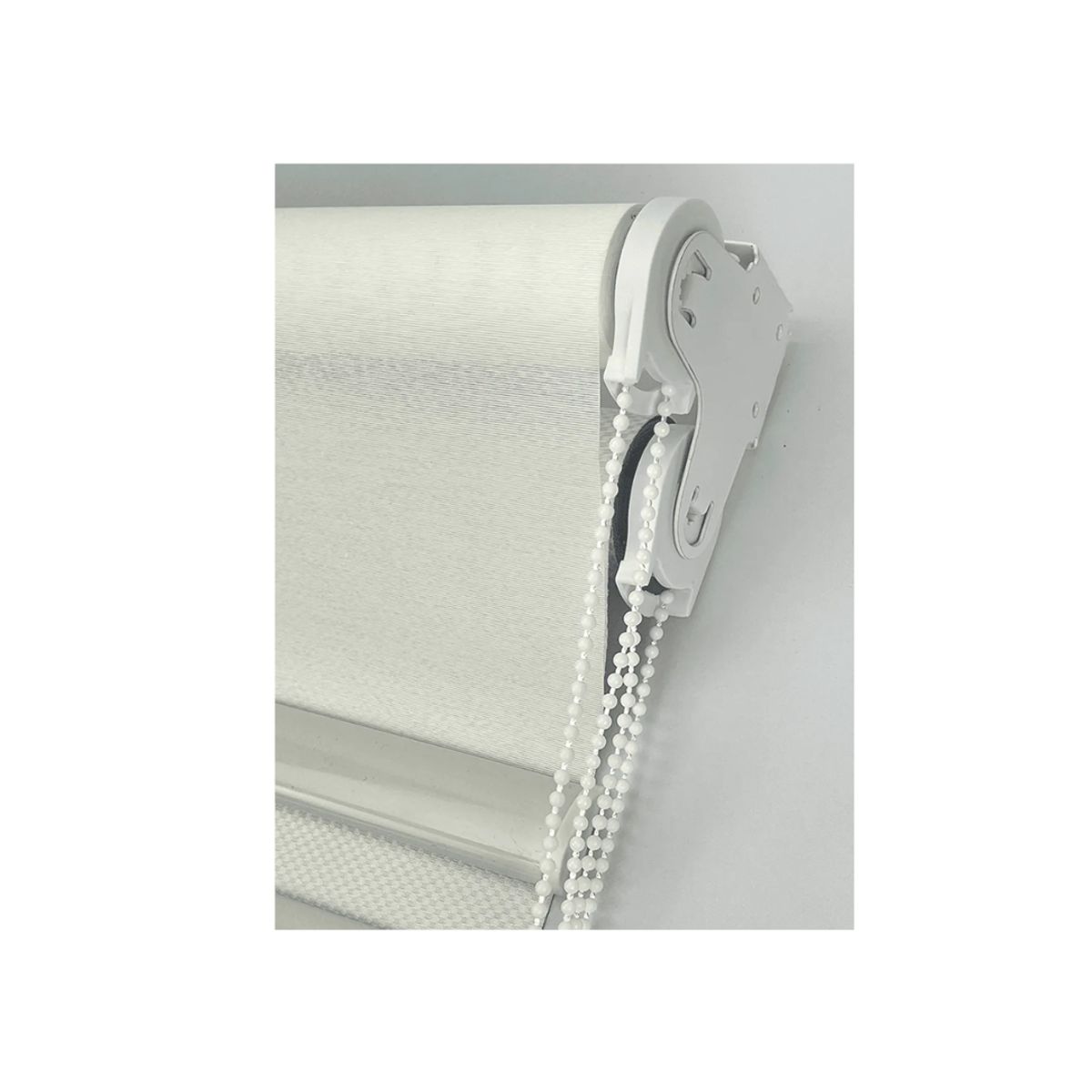 GENERICO - Cortina Roller Blackout Doble Tela Blanca Sin Cenefa 120x200