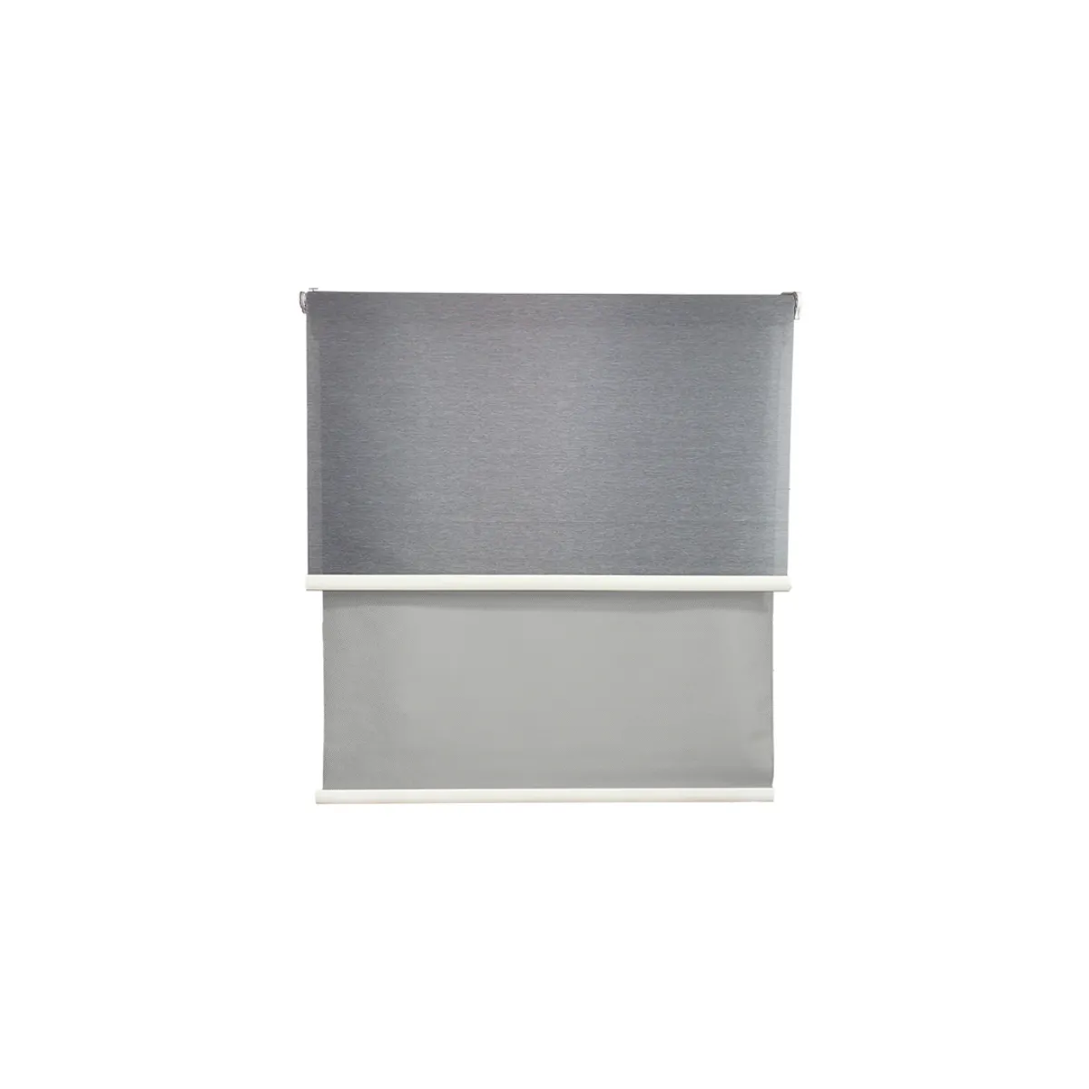 GENERICO - Cortina Roller Blackout doble tela 180x240 gris