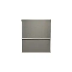 GENERICO - Cortina Roller Blackout doble tela sin cenefa 180x200 gris oscuro