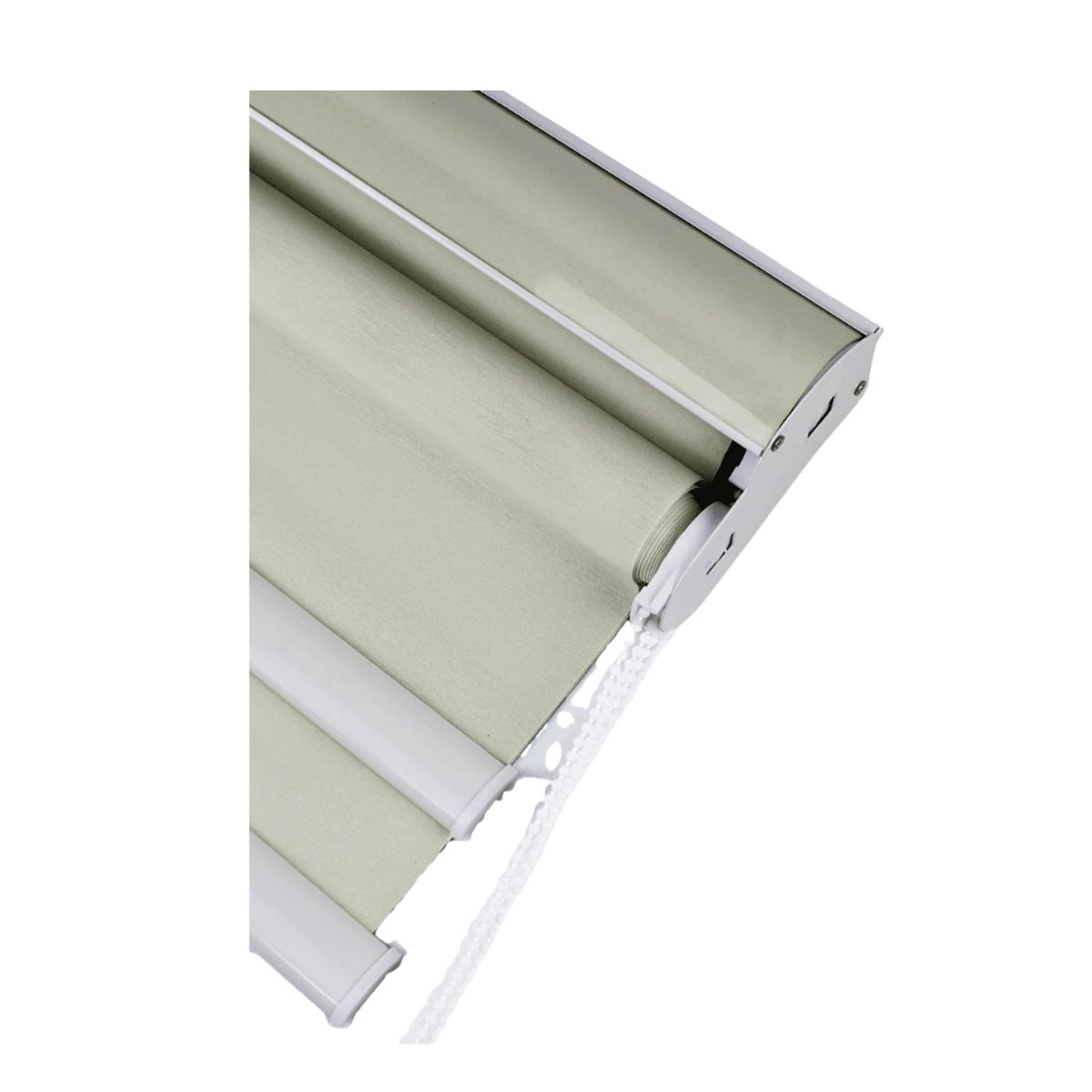 GENERICO - Cortina Roller Blackout doble tela con cenefa 180x200 beige