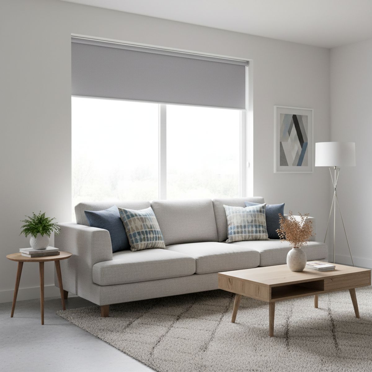 GENERICO - Cortina Roller Blackout 180x240 Gris claro