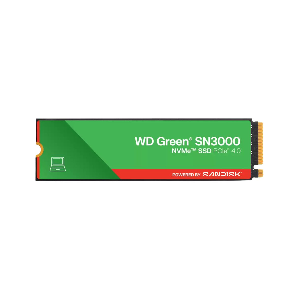 WESTERN DIGITAL - Disco Duro Interno SSD WD Green SN3000 1TB NVMe M.2 2280 PCIe 4.0 x4